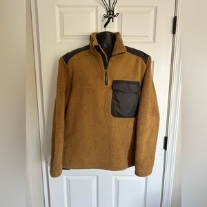 North Face Groveland 1/4 Zip Faux Sherpa Pullover